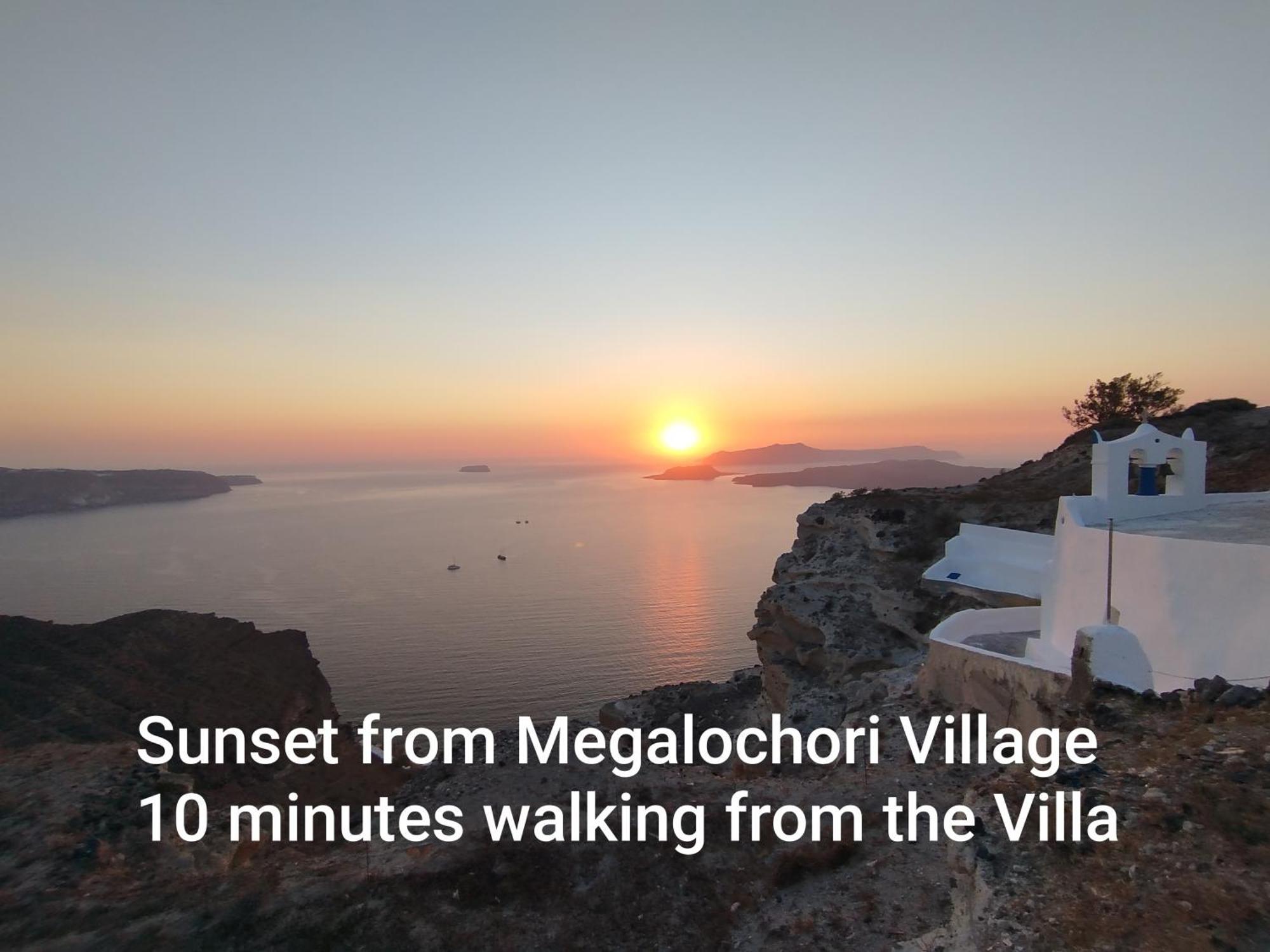 Aidos Villa Santorini Megalochori  Eksteriør billede